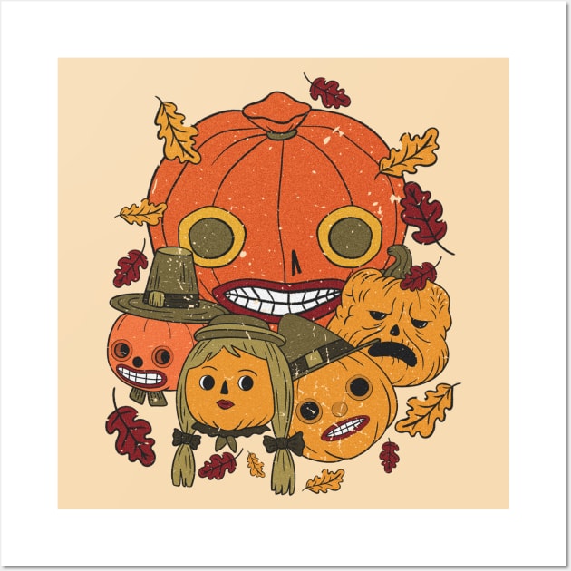 Pottsfield Pumpkins Wall Art by RetroPandora